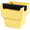 Lemon Yellow, variant on Aoqianlan Large Trapezoid Coffee Knock Box 1200ml with Square Bar Anti Slip Silicone Lemon Yellow
