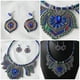 thumbnail image 3 of GOOHOCHY 1 juego de pendientes y collar, joyería bohemia, conjunto de bisutería para mujer, 3 of 6