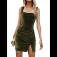 thumbnail image 1 of Vestido Gótico Vintage de Talla Grande para Mujer, Ropa Romántica Informal, Vestido de Moda. Verde M, 1 of 9