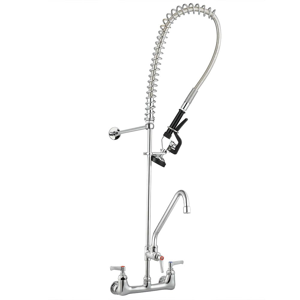 Aquaterior Commercial Wall-mount Faucet Pull Down Pre ...