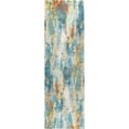 thumbnail image 6 of JONATHAN Y CONTEMPORARY POP 2 x 8 Runner Rug, Modern Abstract Vintage Waterfall - Blue/Cream/Yellow, CTP106B-28, 6 of 10