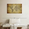 thumbnail image 2 of Elephant Stock Sepia World Map Wall Art - Horizontal Multi Panel Canvas - Living Room Wall Decor - Map Multi Panel - Yellow And Black Decor - 38" x 24", 2 of 4