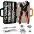 thumbnail image 1 of Preciva Grommet Tool Kit, Interchangeable Double Head Handheld Grommet Eyelet Plier Set for Advertising Poster, Banner, Portable Manual Puncher with 4, 1 of 8