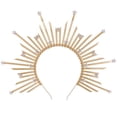 thumbnail image 1 of Miangastore Sunburst Spike Headpiece Golden 1Set 12.2x9.4in, 1 of 8