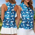 thumbnail image 4 of Jeiento Blue Shark Matching Golf Shirts for Couples Quick Dry Moisture Wicking Mens Short Sleeve Shirt Womens Sleeveless Tennis Tank Top Lightweight Summer Casual Activewear Set, 4 of 7