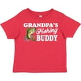 thumbnail image 3 of Inktastic Grandpa's Fishing Buddy with White Text Boys Toddler T-Shirt, 3 of 5