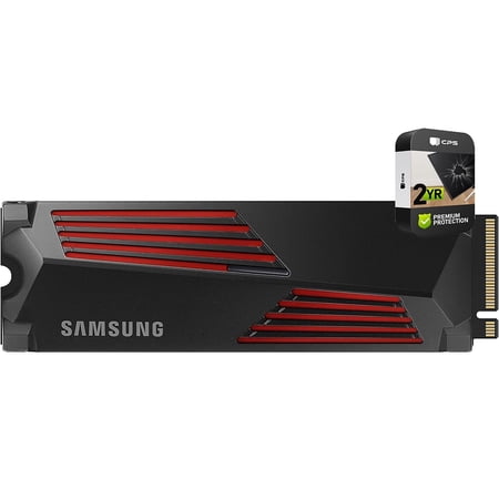 Samsung MZ-V9P2T0CW 990 PRO w/ Heatsink PCIe 4.0 NVMe SSD 2TB: Ultimate Speed & Cooling Tech Bundle with 2 YR CPS Enhanced Protection Pack