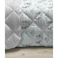 thumbnail image 3 of Floral Down Alternative Comforter, Pastel Detailed Paradise Flowers and Striped Leaves Nostalgic Feels, Microfiber Quilt for All Season, 5 Sizes, Eggshell and Multicolor, by Ambesonne, 3 of 3