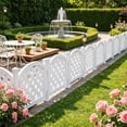 thumbnail image 6 of LHNFT White Plastic Garden Fence,Outdoor Yard Landscape Fencing Panel,for Lawn Flowerbed Borders, 6 of 6