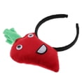 thumbnail image 4 of Cinta de Cabeza de diseño zanahoria de Felpa Soledad, Suministro de fiesta, Cumpleaños, Rojo, Talla única, 4 of 7