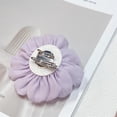 thumbnail image 6 of 9cm Wedding Fabric Flower Brooch Pin Hair Clip for Women Men Elegant Big Camellia Rose Floral Brooches Lapel Pins Dainty Holiday Party Costume Dress Accessories Jewelry, 6 of 12