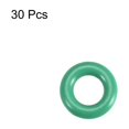 thumbnail image 2 of 30 piezas de junta tórica de goma de 6 mm x 1.5 mm, anillo de sellado resistente al calor, color verde, 2 of 5