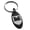 Black, variant on Stainless Steel Castle Protection Coat of Arms Shield Engraved Small Oval Charm Keychain Keyring