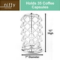 thumbnail image 2 of Nifty Solutions Coffee Pod Carousel – Compatible with K-Cups, 35 Pod Capacity, Chrome, 2 of 8