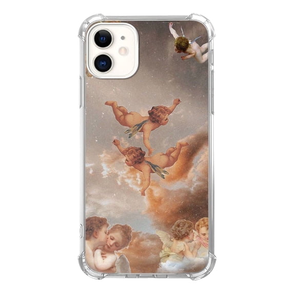 Angels Case Compatible with iPhone 14,Unique Art Design TPU Bumper Cover Case