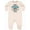 Natural Heather, variant on Inktastic Happy Birthday, Daddy Best Ever in Blue Baby Fleece Romper