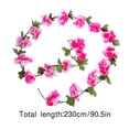 thumbnail image 2 of Guirnalda de flores artificiales de 18 cabezas Simulación de flores de ratán Banquete de boda Colgante de ratán falso, Rosa roja AweSitey HA7513-03B, 2 of 6