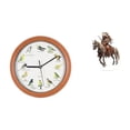thumbnail image 1 of Reloj De Pared Acrílico Con Diseño De Caballero Y Pájaro, Pieza Central Decorativa, Colgante, Resistente Al Agua, Para Mesa, Decoración Del Hogar Y Paredes De Cocina., 1 of 8