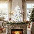thumbnail image 4 of THE BRIVE 3ft White Artificial Christmas Tree, Includes Ornaments & Star for Holiday Home Decor, 4 of 6