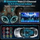 thumbnail image 3 of Estéreo para automóvil de doble DIN con cámara de tablero - Control por voz Carplay, Android Auto, controles en el volante, pantalla táctil HD de 7", cámara de respaldo, Bluetooth, Mirror Link, subwoo, 3 of 5