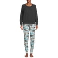 thumbnail image 3 of Secret Treasures Women's Camo Flannel Joggers, 3 of 5