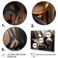 thumbnail image 3 of Designart "Gold Black Journey Through Marble V" Abstract Marble Wall Decor, 3 of 5