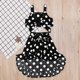thumbnail image 1 of Falda con lazo y volantes con estampado de puntos de ondas de verano para niñas pequeñas de Herrnalise ¡Descuento de dos piezas!, 1 of 8