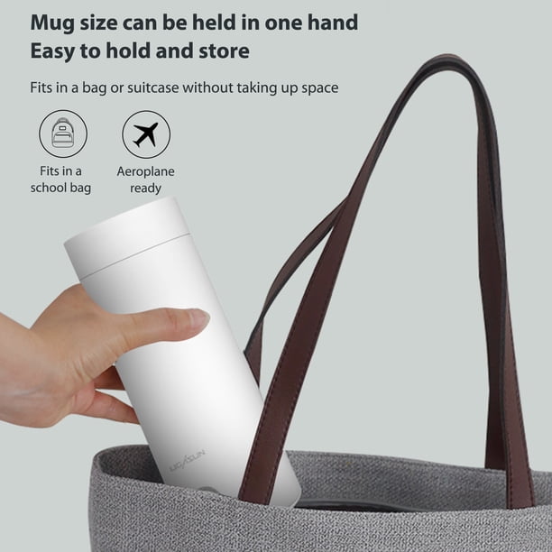 Anti-escaldado 400ml Taza de agua caliente eléctrica Camping Aislamiento inteligente Mini hervidores