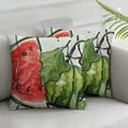 thumbnail image 3 of nygtbtfer  Summer Throw Pillow Covers Summer Watermelon Gnome Truck Pillow Case White Black Stripes Cushion Case for Home Indoor Outdoor Sofa Couch Office Decoration White, 3 of 7