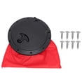 thumbnail image 2 of Black Deck Plate Kit Waterproof Round Hatch Cover for Kayak Boat Fishing Rigging, 2 of 7