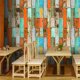 thumbnail image 2 of Adhesivo para azulejos de piel sintética, suelo de imitación de madera vintage, 2 of 5