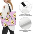 thumbnail image 4 of Bingfone Canvas Tote Bag for Women with Inner Pocket Aesthetic Cute Shopping Tote Bags Reusable Grocery Bags-Different Avocados, 4 of 9