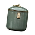 thumbnail image 4 of deevoka Ceramic Tea Storage Jar Can Coffee Container for Pantry Coffee Beans Kitchen Green, 4 of 9