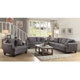 thumbnail image 2 of Samuel Recessed Arm Upholstered Chair Charcoal, 2 of 3