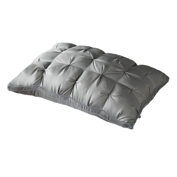 Goose Down & Feather Pillow for Neck/Back/Side Sleepers, Premium Soft Hotel Bed Pillow with Cotton Cover, Standard Size 48x74cm Sleeping Pillow