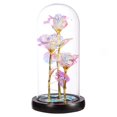 thumbnail image 1 of Coofit Valentine Rose Dome Realistic - LED Festive Light up Rose Flower in Glass Dome, 1 of 10