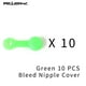 thumbnail image 1 of Tapón Antipolvo Para Purga De Bicicleta 10pcs RISK Bicicleta Bleed Nipple Tapón de rosca Freno de disco de aceite Cubierta de polvo (Verde), 1 of 5