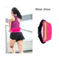 thumbnail image 4 of Cinturón para correr, soporte para teléfono, cinturón para dinero, riñonera plana para hombre y mujer, para caminar y viajar (rosa), 4 of 5