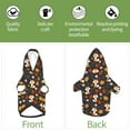 thumbnail image 6 of Fotbe Autumn Fox Print Small Dog Sweater Hoodies Pet Grey Hooded Soft Fleece Sweatshirts with Pocket Fall Winter Puppy Cat Sweaters Warm Clothes-XX-Large, 6 of 7