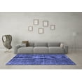 thumbnail image 3 of Ahgly Company Machine Washable Indoor Rectangle Persian Blue Bohemian Area Rugs, 8' x 12', 3 of 4