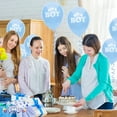 thumbnail image 2 of PMU Baby Shower Balloons 11 Inch It's a Boy Sky Blue Latex Pkg/100, 2 of 7