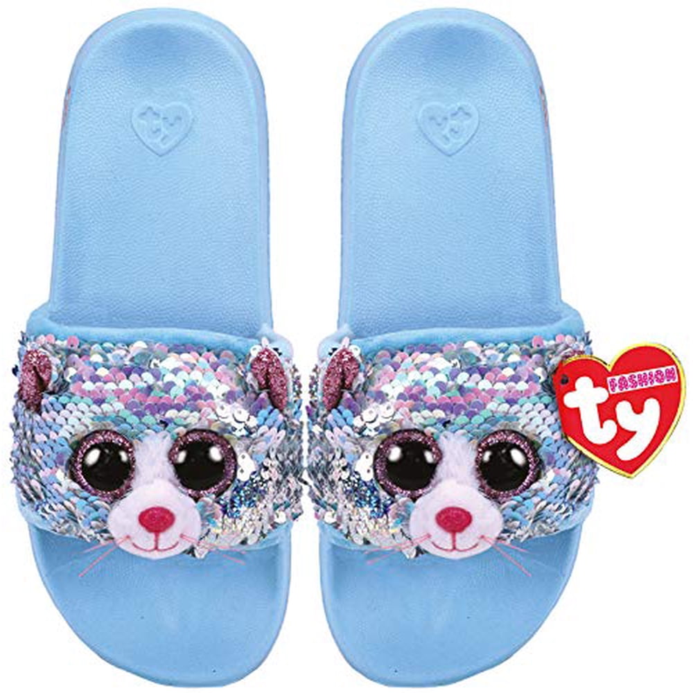 pink sequin slides