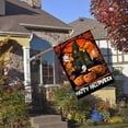 thumbnail image 2 of Happy Halloween House Flag 28 x 40 Inch - Pumpkin Ghosts Garden Flag Decorative House Yard Double Sided Flag for Halloween Decoration, 2 of 5