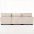 thumbnail image 6 of Modern Velvet Large U-Shaped Sofa 220cm for Living Room, 6 of 18