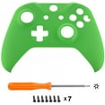 thumbnail image 3 of eXtremeRate® Green Faceplate Cover, Soft Touch Front Housing Shell Case, Comfortable Soft Grip Replacement Kit, 3 of 5