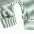 thumbnail image 5 of mgoYE Newborn Baby Boy Clothes Little Brother Romper Jumpsuits One Piece Infant Coming Home Outfit 2Pcs Clothing Set(Green,0-3 Months), 5 of 6