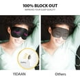 thumbnail image 4 of 2-Pack Eye Mask For Sleeping, Sleep Mask, Blindfold - Silk Sleeping Masks With Adjustable Strap, 100% Block Out Light, No Head Pressure, Premium Eye Shade Cover For Travel, Nap, Night, 4 of 7
