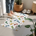 thumbnail image 4 of White Dinosaurs Bones Footprints Pattern Door Rugs,Washable Non Slip Door Mats Indoor,Decorative Door Mats,Entry Mat Indoor for Entrance,Bedroom,Kitchen,Bathroom,16"x24", 4 of 6
