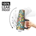 thumbnail image 3 of 40oz Pioneer Flower Floral Print Pattern Insulated Tumbler with Handle, BPA-Free Leak Proof Lid and Straws, Double Wall Vacuum, Hot 12h/Cold 34h, 3 of 6