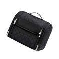 thumbnail image 3 of Bolsa de aseo de viaje con gancho, bolsa de cosméticos, estuche de viaje de maquillaje versátil, bolsa de artículos de tocador para viajes, tocador, Negro, 3 of 8
